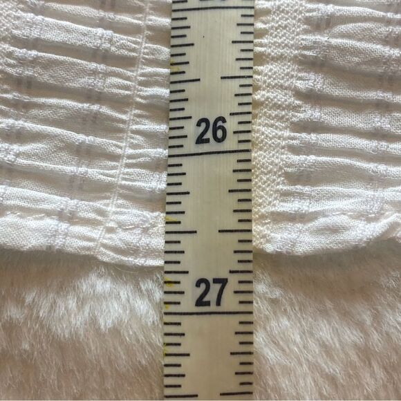 Happy Nature White Ruffled Sleeve Top Size XL - Picture 8 of 9